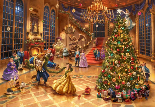 Thomas kinkade beauty and the - beauty,