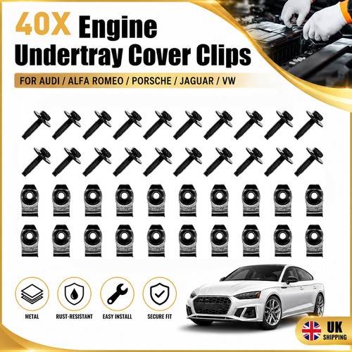 40x clips screw kit for - for, audi