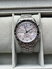 White Speedmaster Watch Pagani Design Chronograph VK63