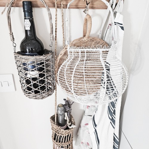 Wire egg basket vtg - wire,