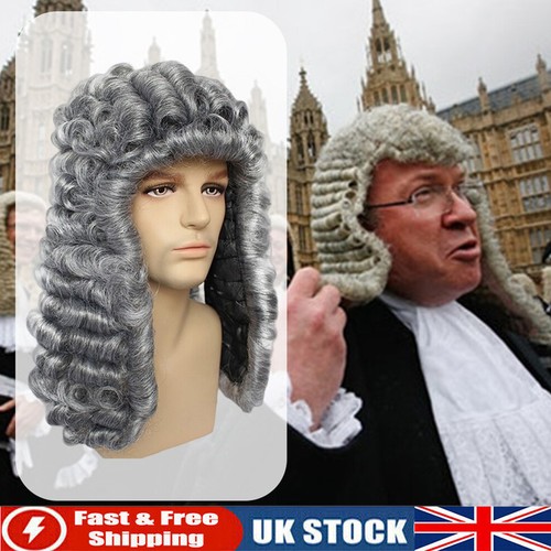 Adults mens judge - mens, wig