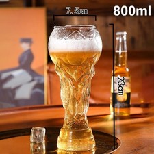 Football Trophy Beer Glass Cup