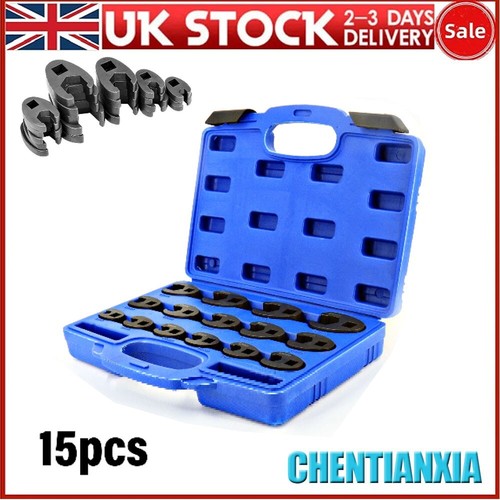 15x crowfoot wrench - set, metric