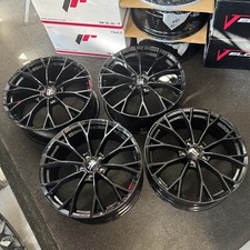 Ex Display 19" VW Golf R Warmenau Style Gloss Black Alloys Golf GTD GTI Caddy