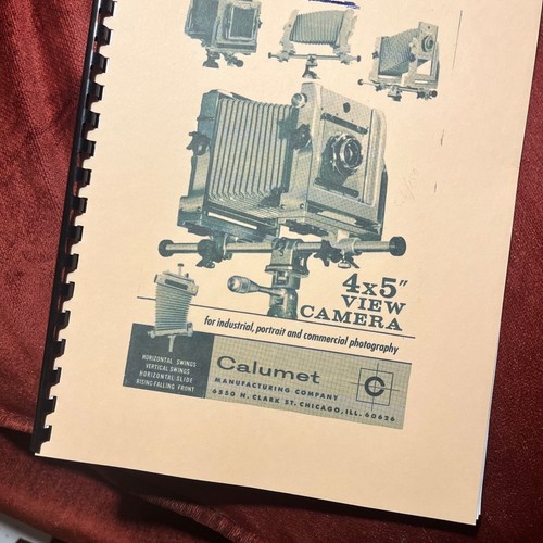 Vintage calumet 4x5 view - vintage,