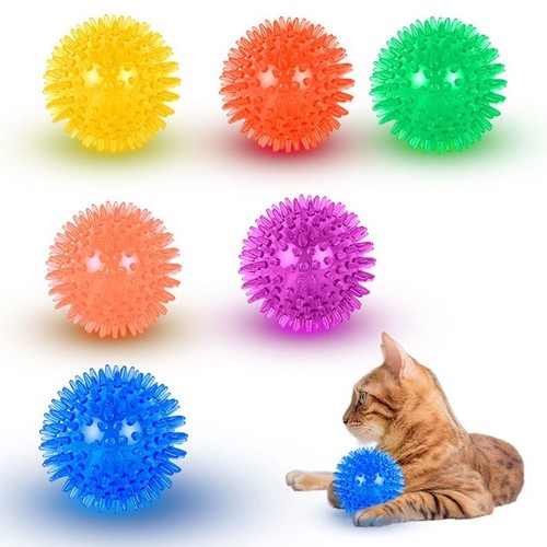 Pack dog squeaky spiky balls - pack,