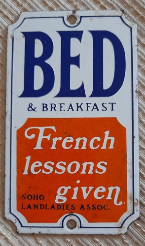 Vintage enamelled sign - enamelled,