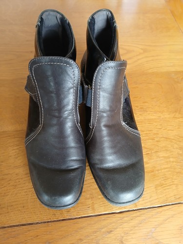 Pavers ladies black leather - pavers,