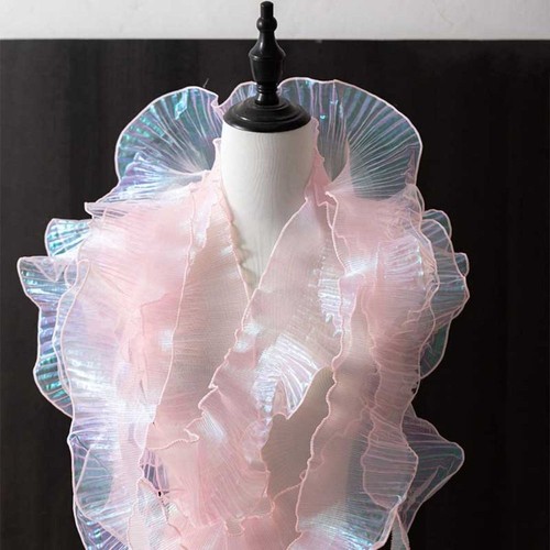 12cm wide pleated - wide, ribbon