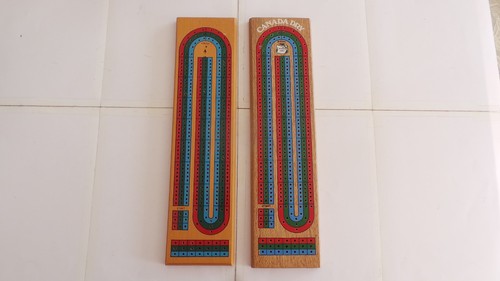 Pair large cribbage boards - of,