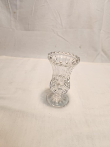 Old cut glass - vase,, ornament