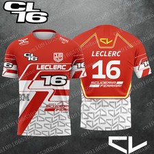 Ferrari F1 Driver Charles Leclerc No.16 Breathable Short Sleeve T Shirt - New!