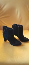 Moda In Pelle Black Suede
