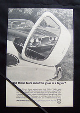 JAGUAR E TYPE  2+2 TRIPLEX GLASS  1966 ORIGINAL VINTAGE ADVERT