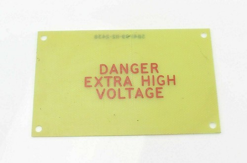 Danger extra high - high, sign