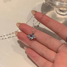 Sky Blue Heart Crystal Planet