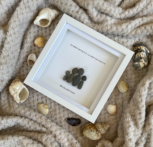 Personalised pebble family - pebble,