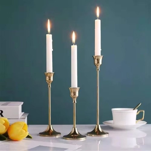 3pcs metal candlestick - 3pcs,
