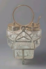 Vintage Silver Plated Glass