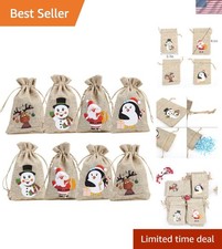Christmas Linen Bags 36pcs
