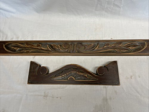 Carved panels pediment - carved,
