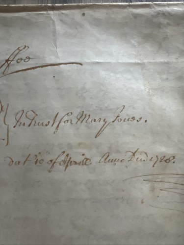 Antique 18th century lease - antique,