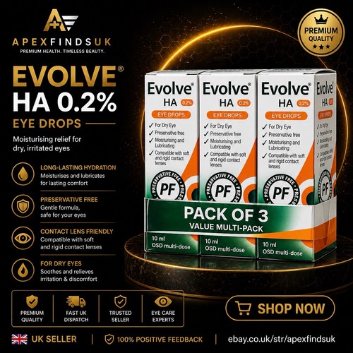 Evolve eye drops - 3x, ha