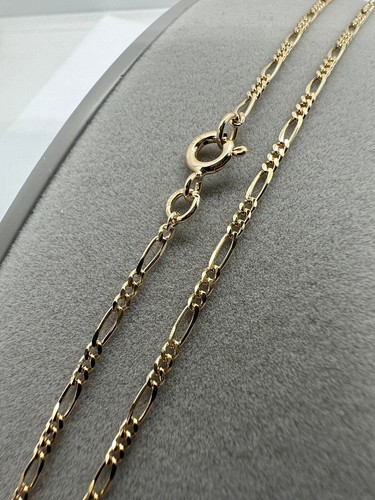9ct yellow gold 7mm figaro - 1.7mm,