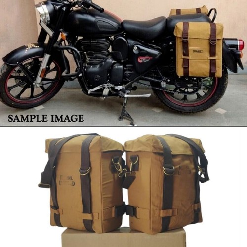 Tan saddle pannier canvas - tan,