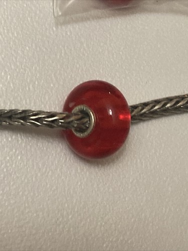 Trollbeads red stripe 61363 - trollbeads,
