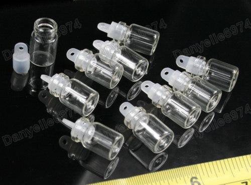 Mini empty glass bottles - 10,