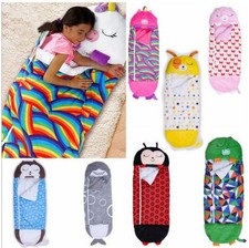Sleeping Bag Happy Napping Napper Kid FUNNY Pillow Warm Camping Unicorn Gift🎁UK