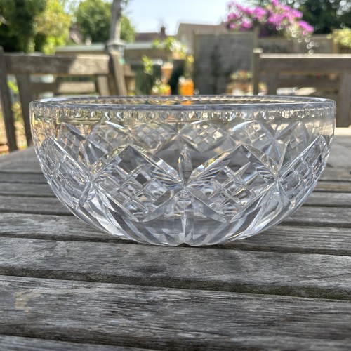 Cut glass fruit bowl - cut,