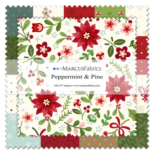 10in squares peppermint - 10in,