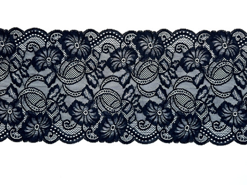 Metres navy blue floral wide - 2,