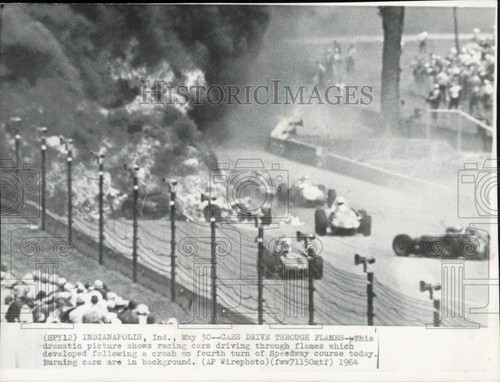 1964 press photo race car - race,