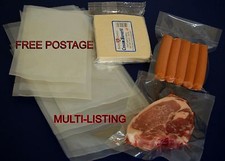 Vacuum Sealed Food Pouches Pack Food Bags Clear Butchers Meat Bag 70Micron