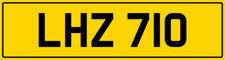 LH 3X3 DATELESS PRIVATE REGISTRATION NUMBER PLATE LEE LISA LES LEZ LUCY LHZ 710