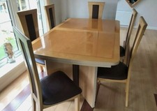 Harveys dining table and 6 chairs