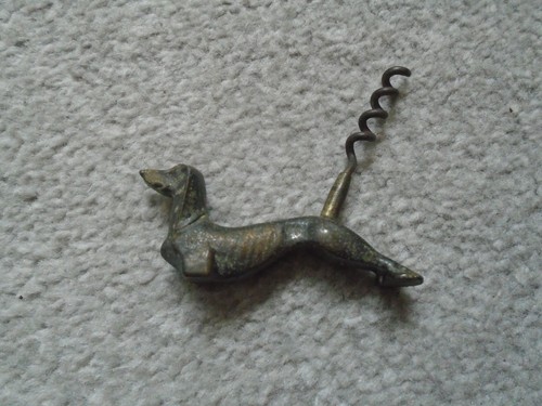 Art deco cast iron dog - art,