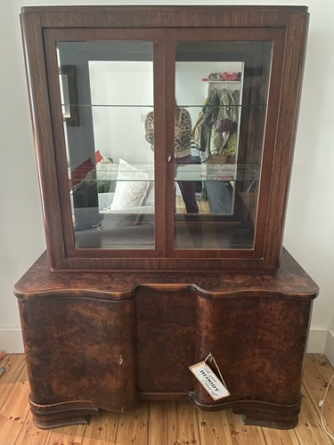 Art deco display cabinet