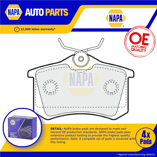 Brake pads set - set, fiat