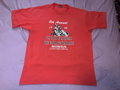 Vintage honda motocross shirt - motocross,