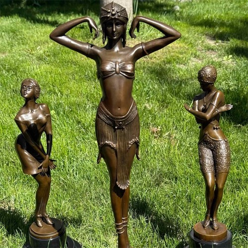 Woman bronze statue female - woman,