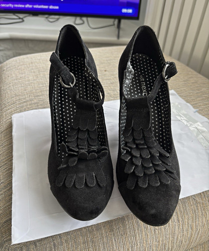 Next black suede mary jane - black,
