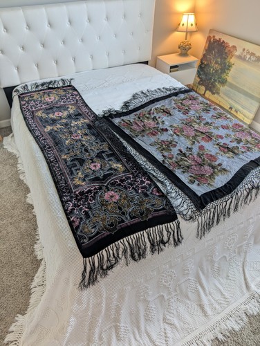 Vintage burnout black velvet - vintage,