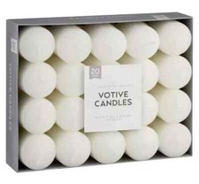 20 pcs Votive candles unscented wedding party dinner candles burn time 9hours