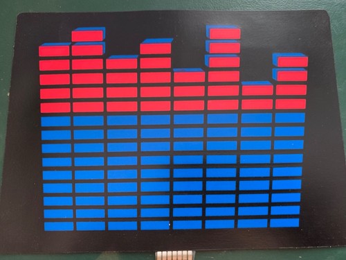 Red blue flashing t - red, eq