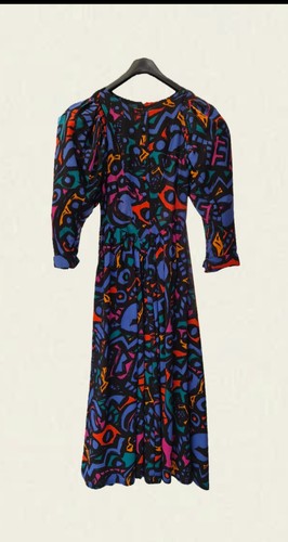 Droopy brown vintage dress - brown's,