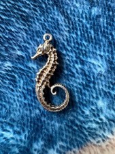 1960s Solid Silver Charm of a Seahorse - The Males carry the Babies - hmm 